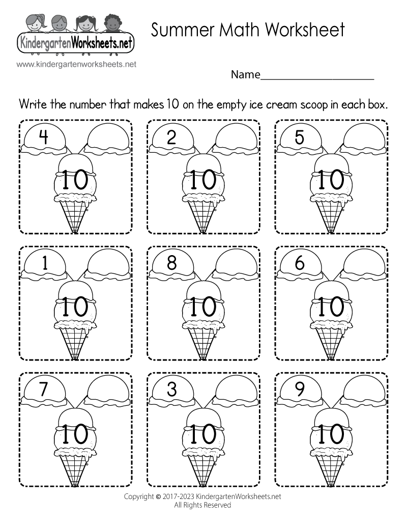 Summer Math Worksheet Free Printable Digital PDF Summer Math Worksheet Free Printable Digital PDF