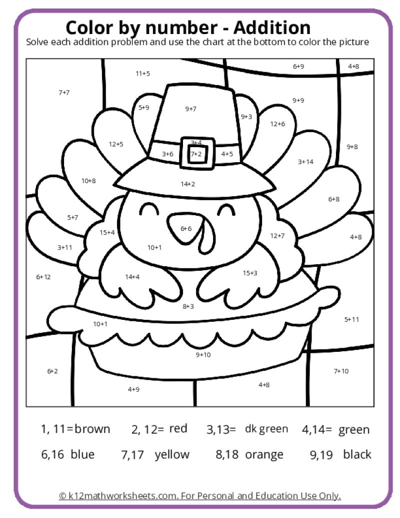Free Printable Color By Number Coloring Pages Best Coloring Pages For Kids