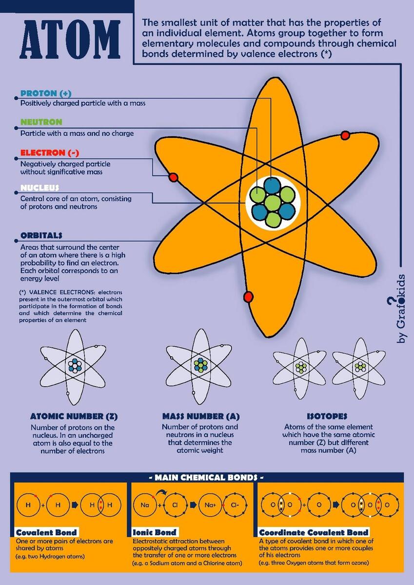 The Atom digital And Printable Infographic By Grafokids TPT