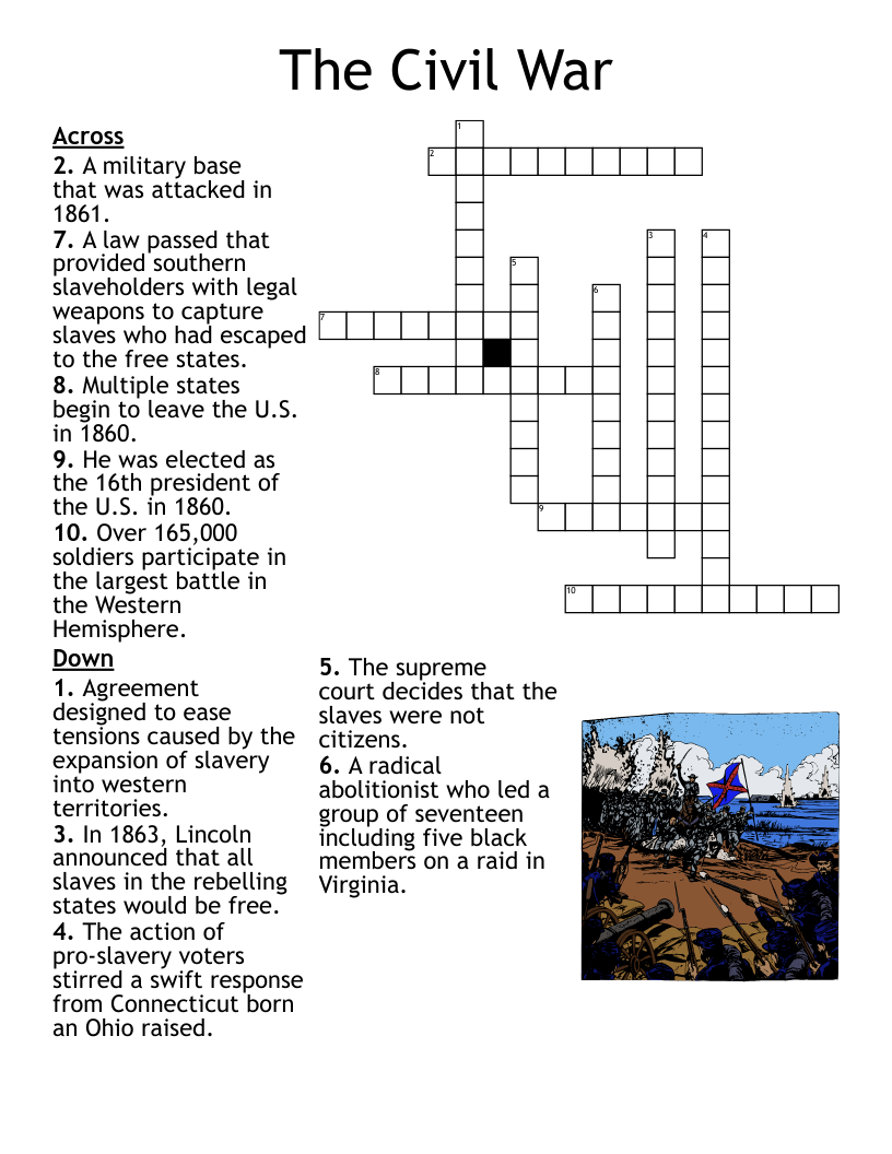 The Civil War Worksheet WordMint How To Teach The Civil War With Timelines Free Worksheet And Lesson
