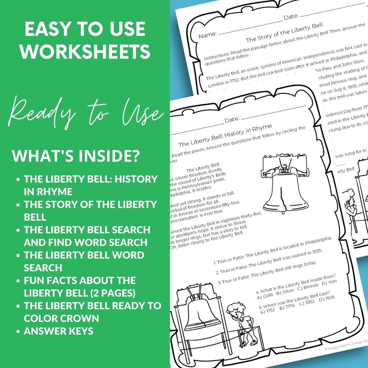 The Liberty Bell Worksheets And Activities 4th Grade CCSS US History Classful The Liberty Bell Worksheets And Activities 4th Grade CCSS US History Classful