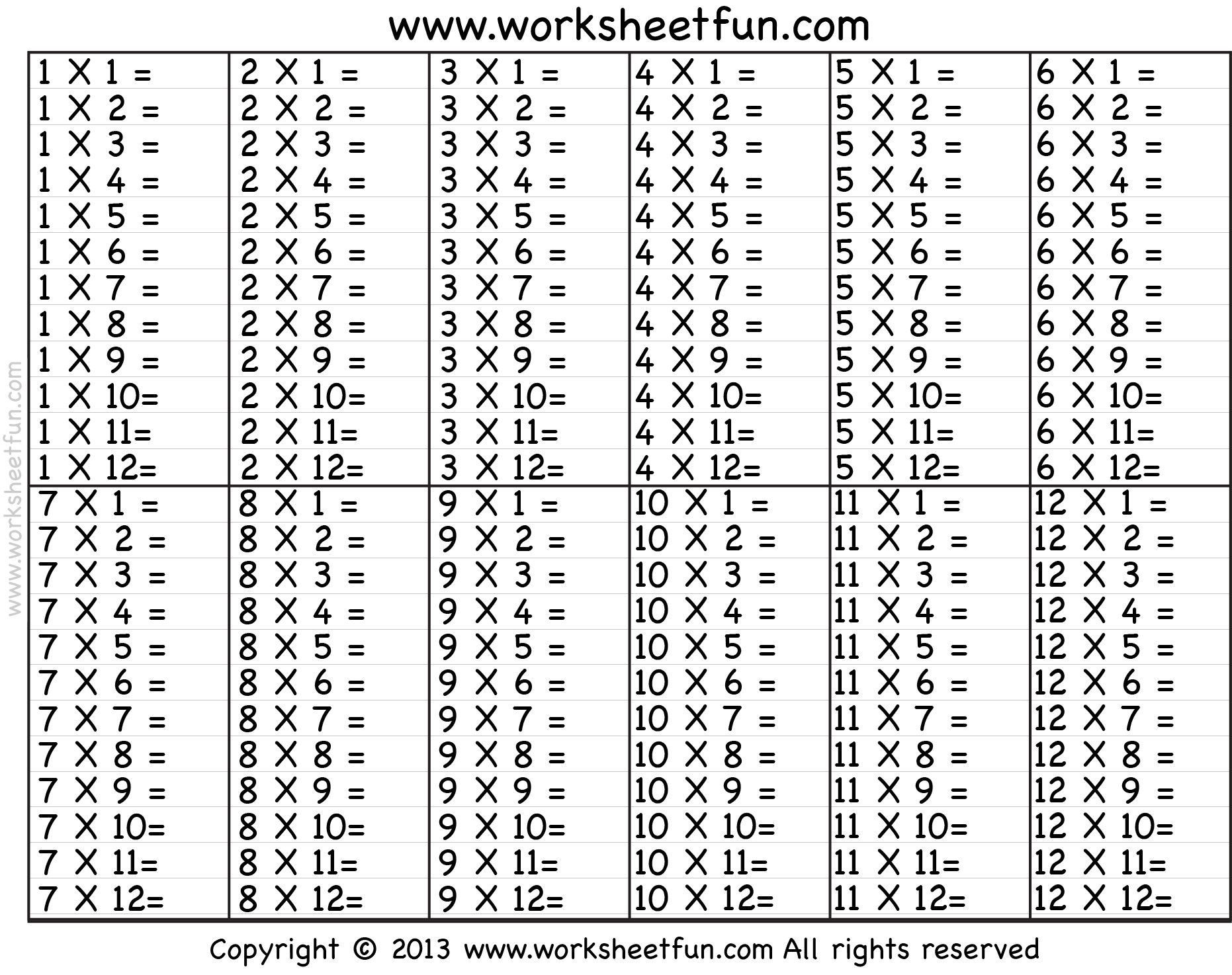 Times Table 2 12 Worksheets 1 2 3 4 5 6 7 8 9 10 11 12 13 14 15 16 17 18 19 And 20 FREE Printable Worksheets Worksheetfun Times Table 2 12 Worksheets 1 2 3 4 5 6 7 8 9 10 11 12 13 14 15 16 17 18 19 And 20 FREE Printable Worksheets Worksheetfun