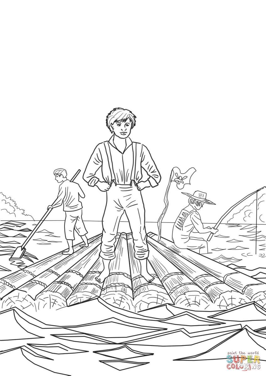 Tom Sawyer And Huckleberry Finn 6 Free Printable Coloring Pages Tom Sawyer And Huckleberry Finn 6 Free Printable Coloring Pages