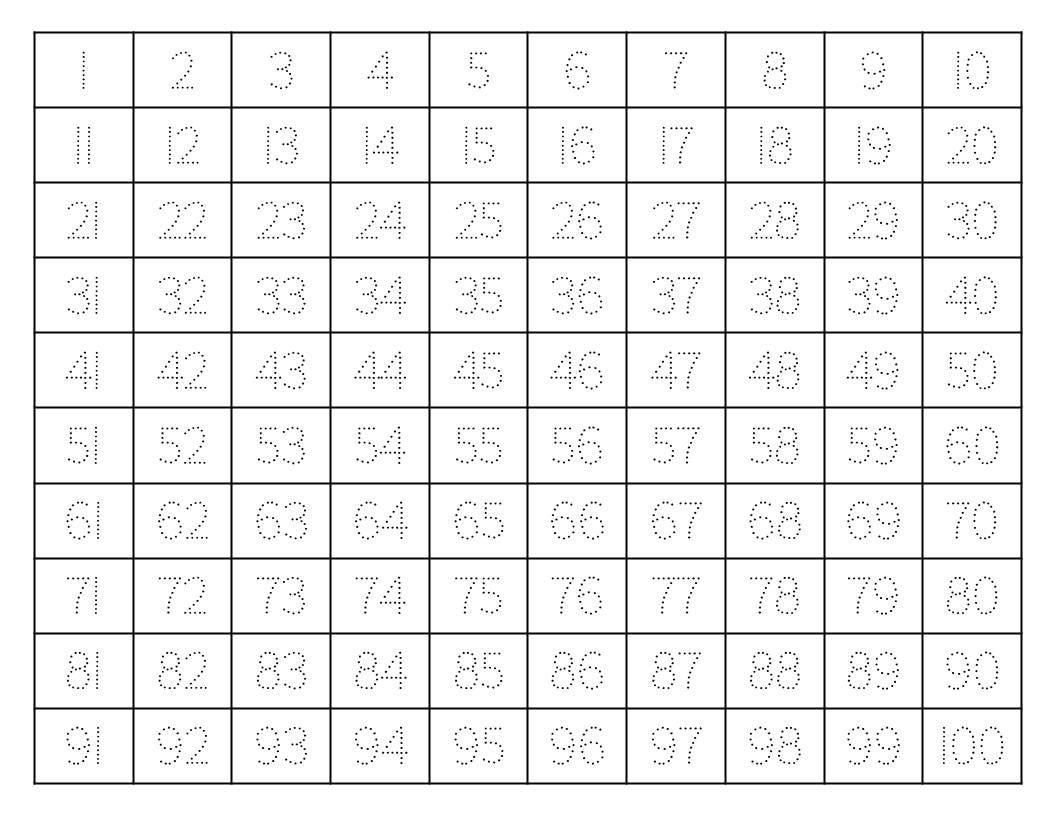 Traceable 100 Chart 11 Free PDF Printables Printablee
