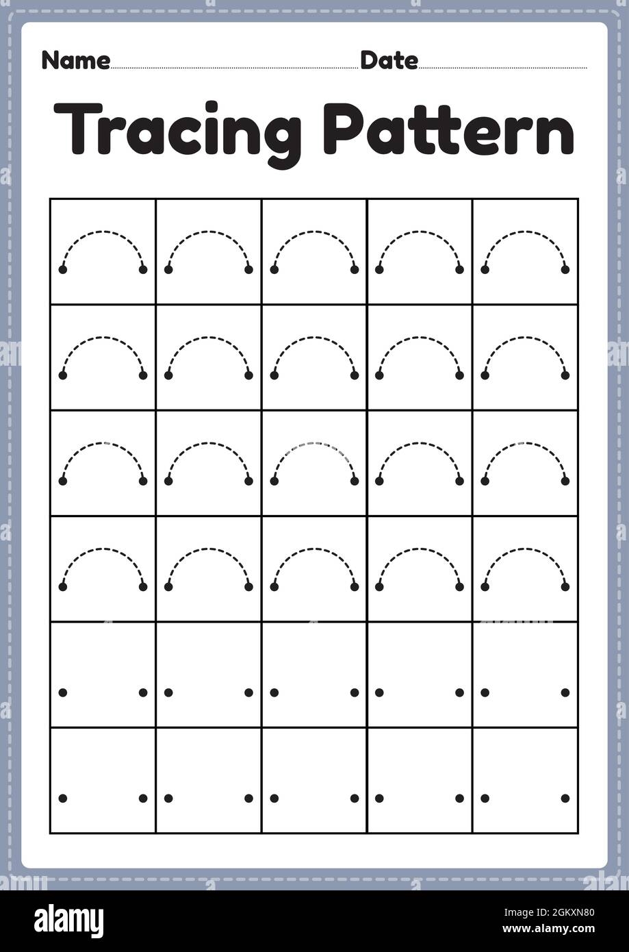 10 Tracing Lines Curved Line