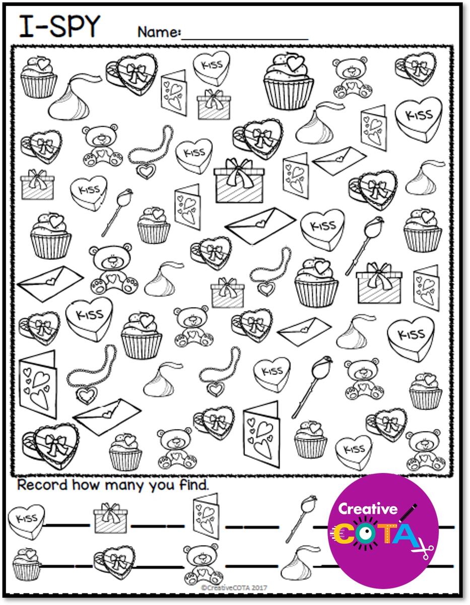 Valentine S Day Kindergarten And 1st Grade Math Writing Center Worksheets Activities Made By Teachers