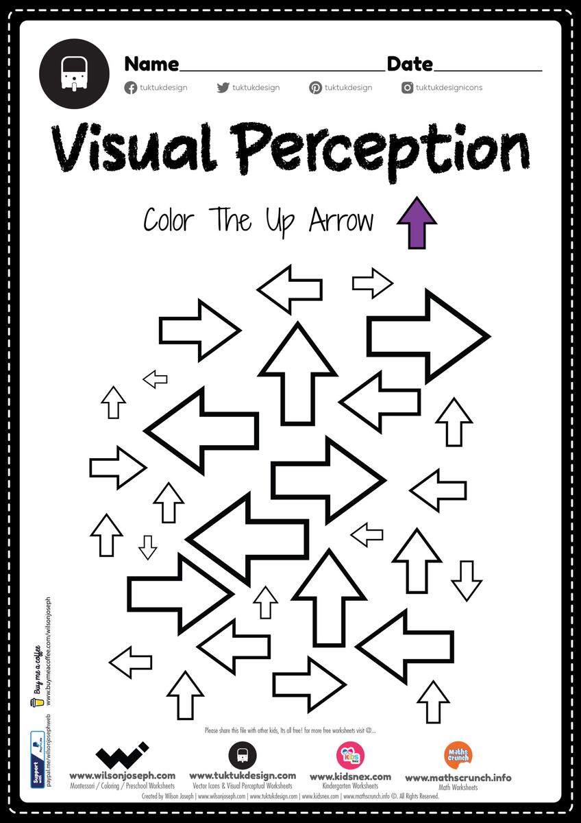 Visual Perception Skills Worksheet Activity Free PDF Visual Perception Skills Worksheet Activity Free PDF