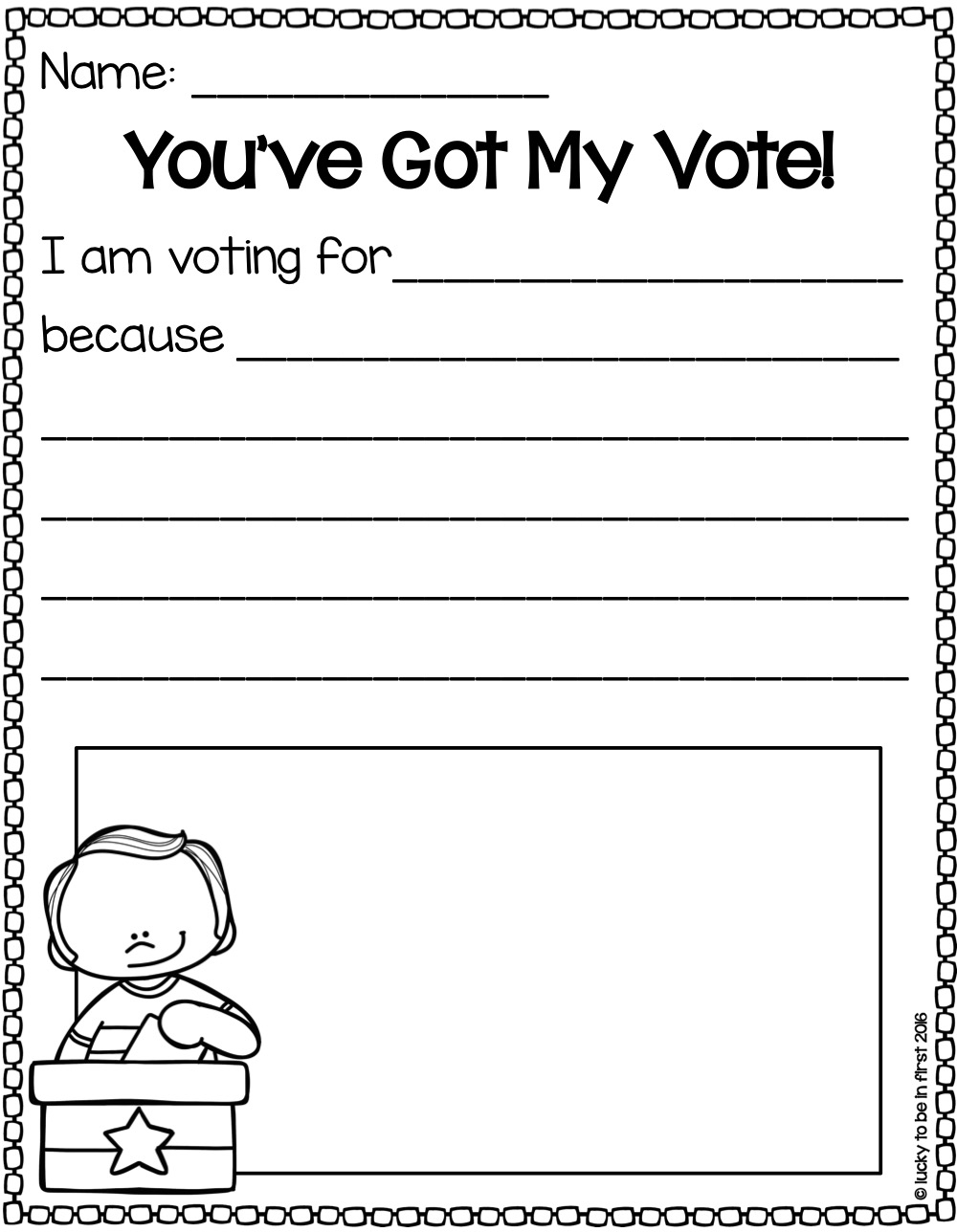 Voting Election Day Activities For Elementary Students Classrooms