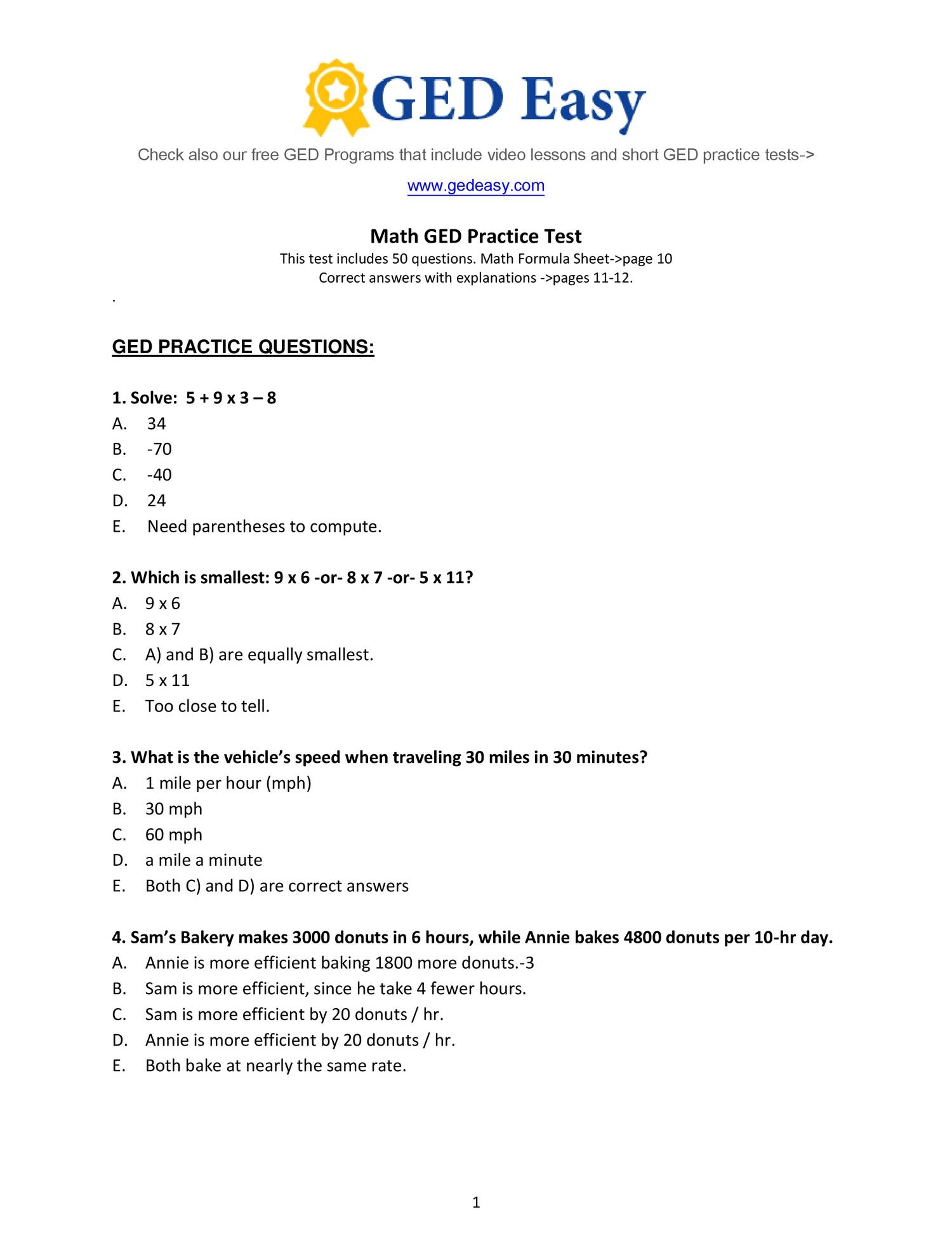 Week 15 Homework Adv Math Printable Ged Math Practice Test2 DO Worksheets Library Week 15 Homework Adv Math Printable Ged Math Practice Test2 DO Worksheets Library