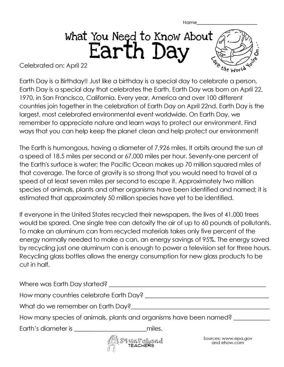 What You Need To Know About Earth Day Squarehead Teachers